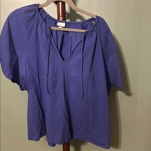 a new day Deep Blue Blouse